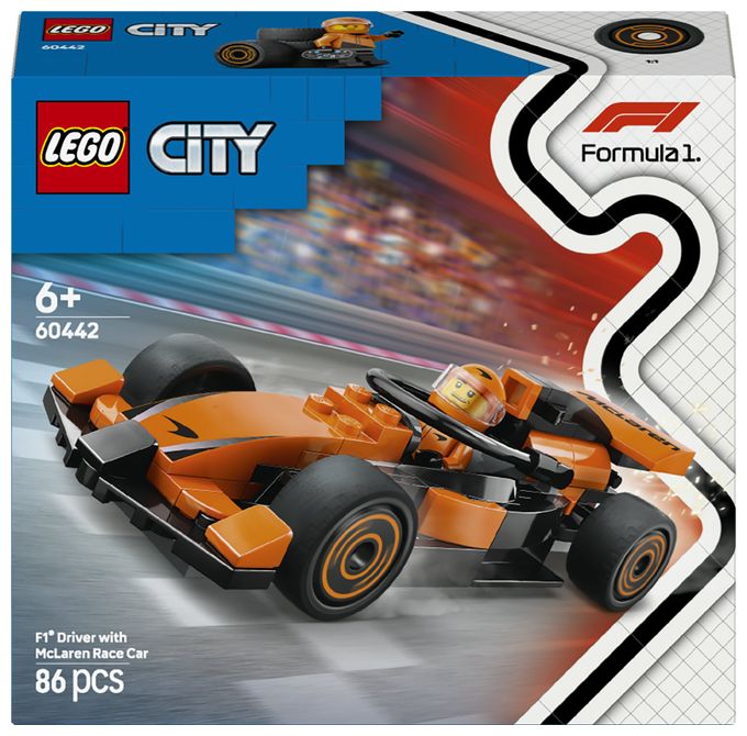 F1® Rennfahrer mit McLaren Rennauto 
