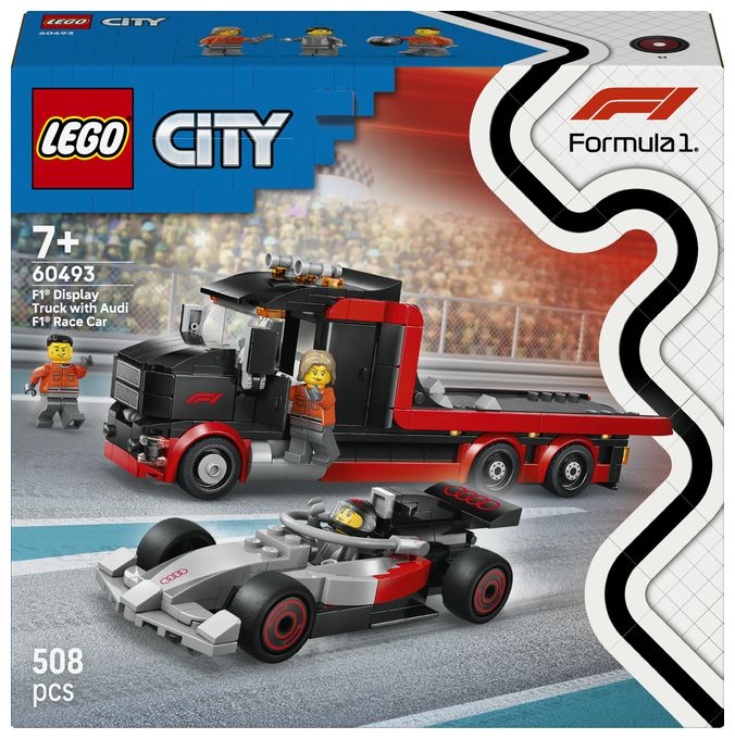 F1® Truck mit Audi F1® Rennwagen 