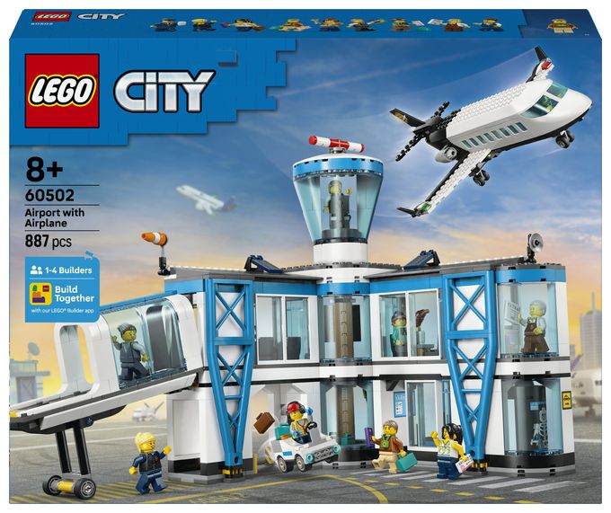 Flughafen mit Flugzeug 