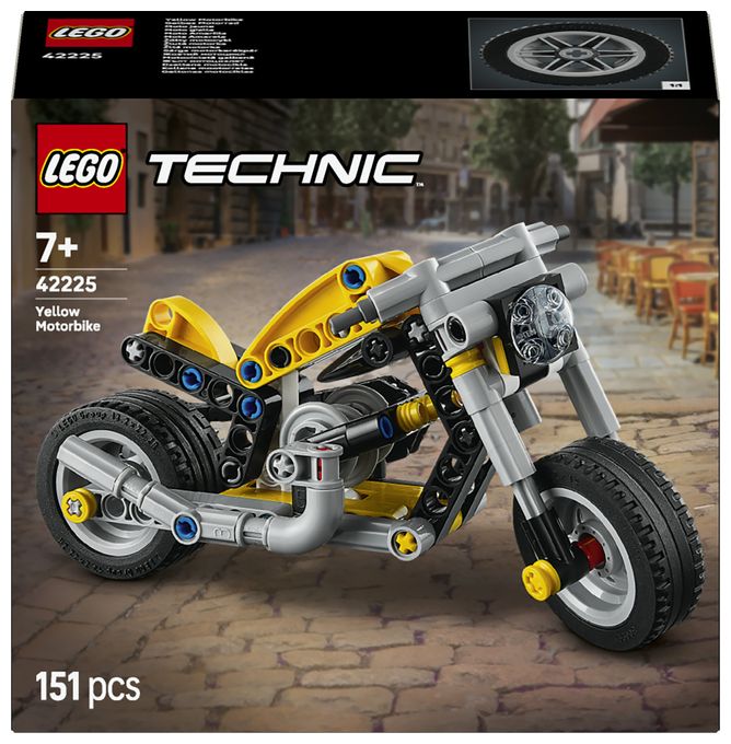 Gelbes Motorrad 