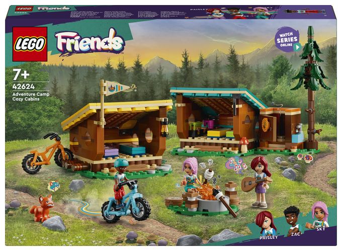 Gemütliche Hütten im Abenteuercamp 