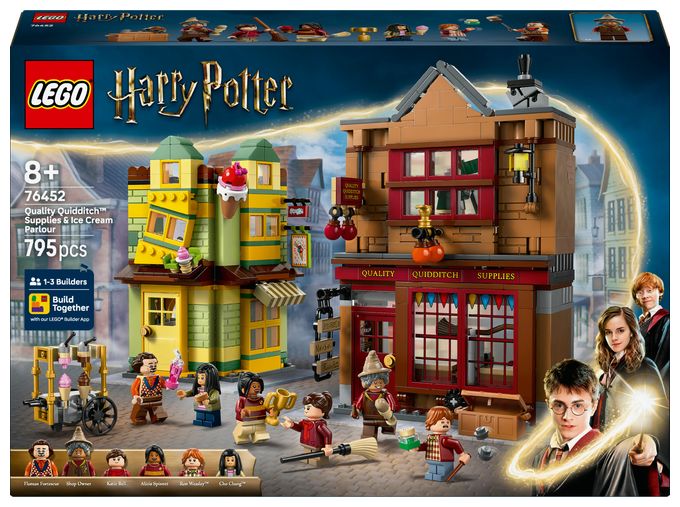 795 Teile  Harry Potter Qualität für Quidditch und Fortescues Eissalon Bauset (Mehrfarbig) 