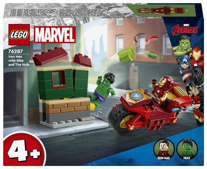 Iron Man mit Bike und der Hulk 