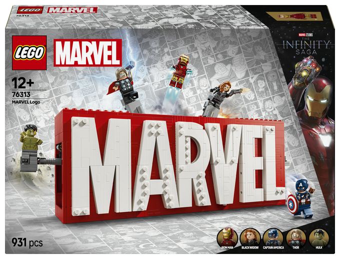 MARVEL Logo & Minifiguren 