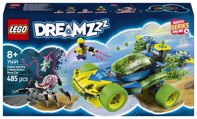 Mateo mit dem Z-Blob Action-Rennwagen 