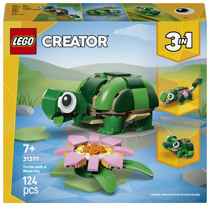 Schildkröte mit Seerose 