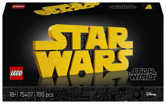 Star WarsTM Logo aus LEGO Steinen 