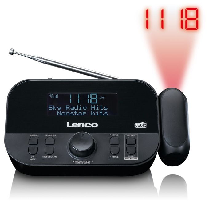 DAB+, FM Radio Uhr  CR-615 (Schwarz) 