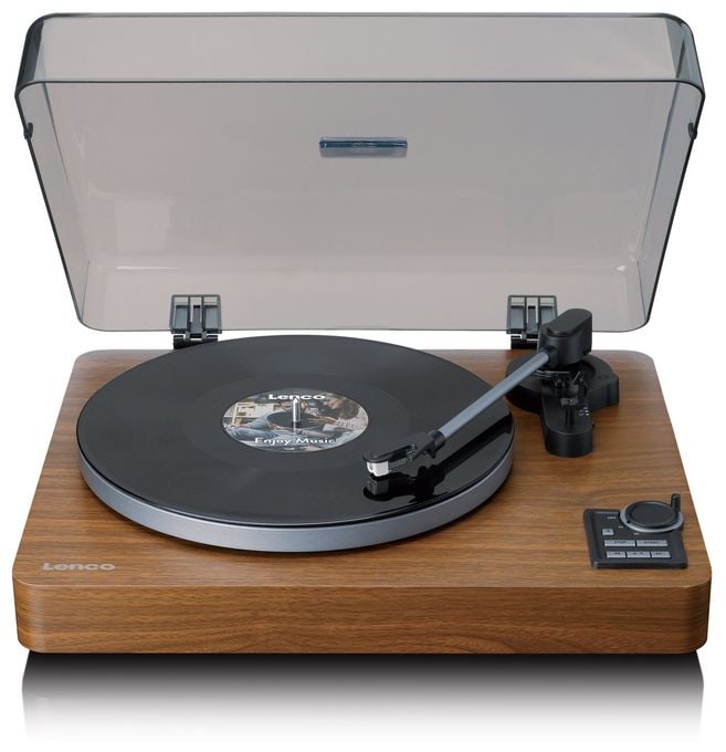 Audio-Plattenspieler mit Riemenantrieb  LBTA-165WD (Schwarz, Holz) 