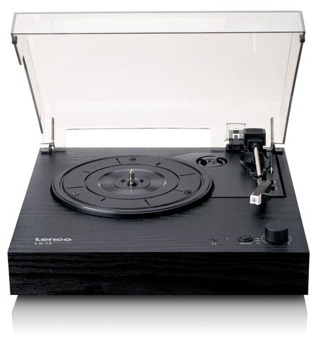 Audio-Plattenspieler mit Riemenantrieb  LS-15BK (Schwarz) 