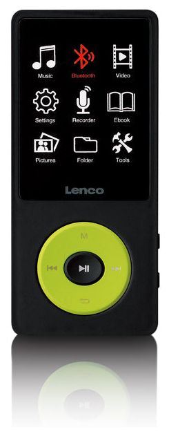 MP3 Spieler 8 GB  Xemio-860 (Schwarz, Limette) 