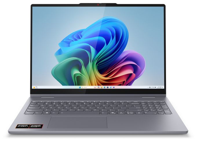 WUXGA Notebook 40,6 cm (16 Zoll) 1920 x 1200 Pixel 512 GB SSD Windows 11 Home AMD Ryzen 5 max. 4,8 GHz  IdeaPad 5 2-in-1 16AKP10 Copilot+ (Grau) 