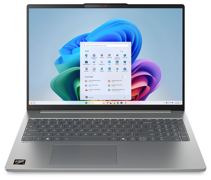WUXGA Notebook 40,6 cm (16 Zoll) 1920 x 1200 Pixel 512 GB SSD Windows 11 Home AMD Ryzen 5 max. 4,55 GHz  IdeaPad Slim 5 16ARP10 (Grau) 