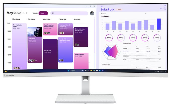 Quad HD Monitor 86,4 cm (34 Zoll) 21:9 6 ms 350 cd/m²  L34W-4C (Grau) 