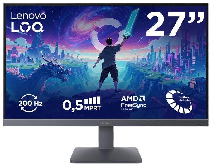 Full HD Monitor 68,6 cm (27 Zoll) 16:9 4 ms 300 cd/m²  LOQ27-10 (Schwarz) 