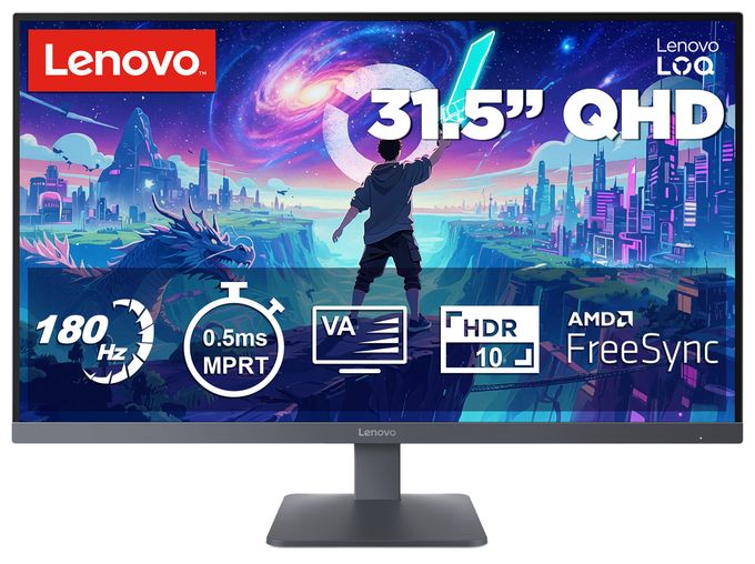 Quad HD Monitor 80 cm (31.5 Zoll) 16:9 0,5 ms 300 cd/m²  LOQ32Q-10 (Grau) 