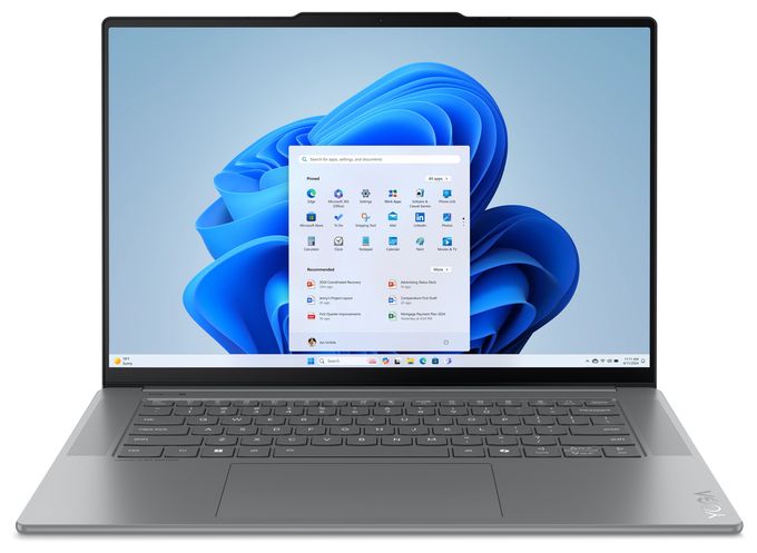 2K Ultra HD Notebook 38,9 cm (15.3 Zoll) 2880 x 1800 Pixel 1 TB SSD Windows 11 Home Intel Core Ultra 7 max. 4,8 GHz  Yoga Slim 7 15ILL9 (Grau) 