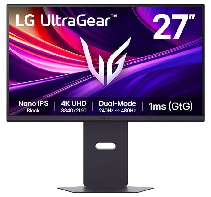 4K Ultra HD Monitor 68,6 cm (27 Zoll) 16:9 1 ms 450 cd/m²  27G850A-B.AEU (Schwarz) 