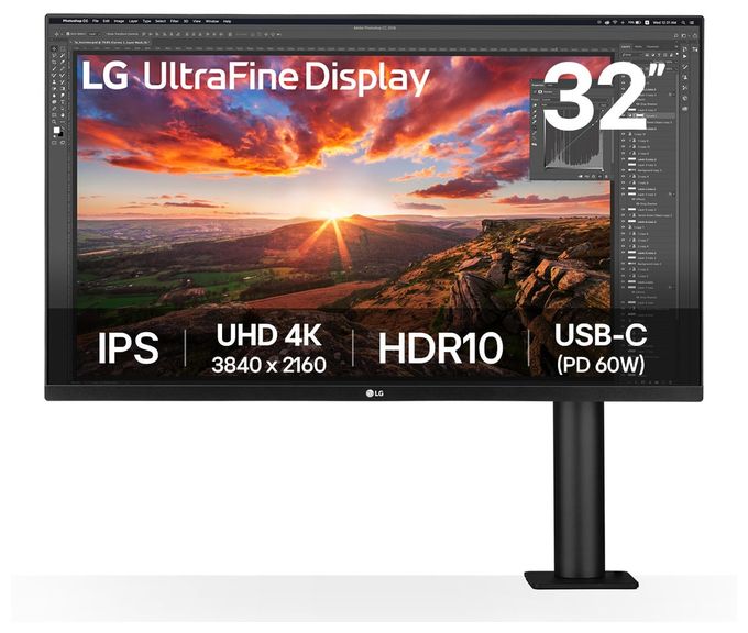 4K Ultra HD Monitor 80 cm (31.5 Zoll) 16:9 5 ms 350 cd/m²  32UN880K (Schwarz) 