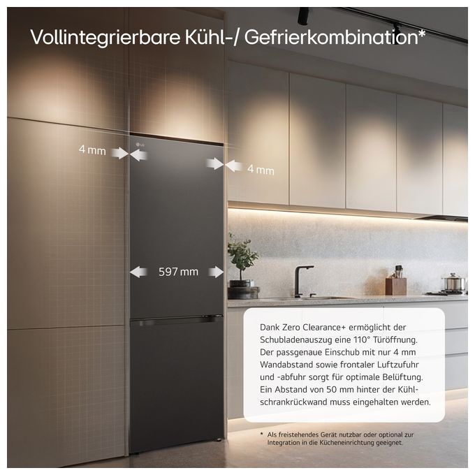 220 l / 113 l Kühl-Gefrierkombi freistehend NoFrost 135 kWh Jahr  GBBS312BEV (Schwarz) 