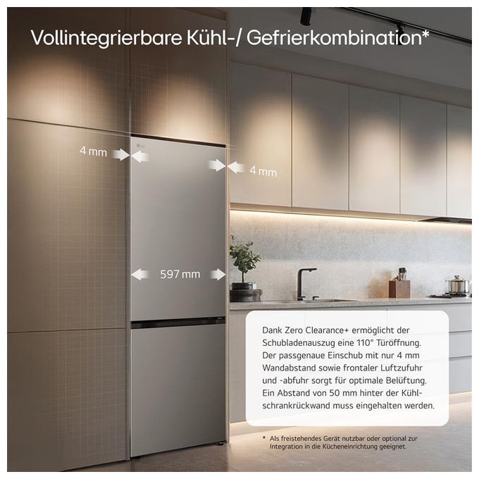 220 l / 113 l Kühl-Gefrierkombi freistehend 135 kWh Jahr  GBBS312BPY (Grau) 