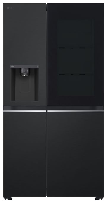 Side-by-Side Kühl-/ Gefrierkombination 416 l / 219 l 350 kWh NoFrost 1790 mm x 913 mm  GSGV81EPLL (Schwarz) 