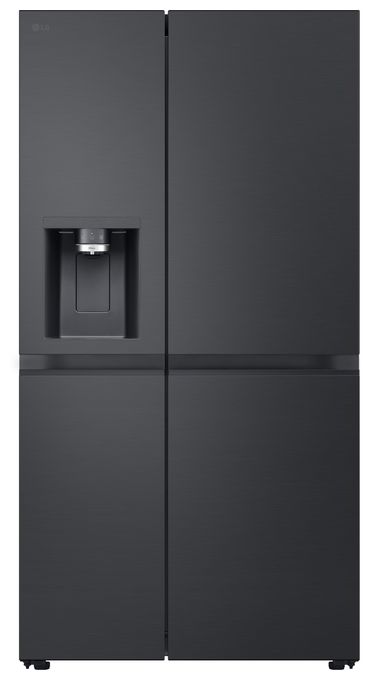 Side-by-Side Kühl-/ Gefrierkombination 407 l / 221 l 224 kWh NoFrost 1790 mm x 913 mm  GSLE91EVAC (Schwarz) 