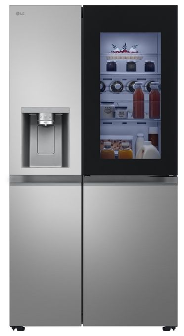 Side-by-Side Kühl-/ Gefrierkombination 407 l / 221 l 276 kWh NoFrost 1790 mm x 913 mm  GSXE81PYBD (Silber) 
