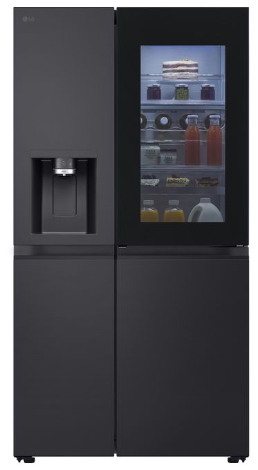 Side-by-Side Kühl-/ Gefrierkombination 407 l / 221 l 276 kWh NoFrost 1790 mm x 913 mm  GSXE90EVAD (Schwarz) 