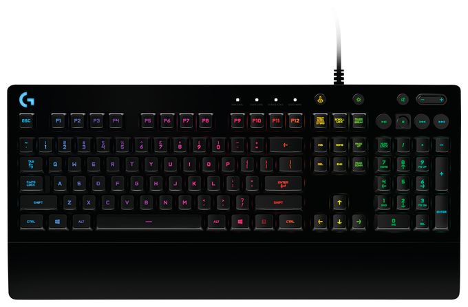 RGB-LED Gaming Tastatur USB  G213 (Schwarz) 