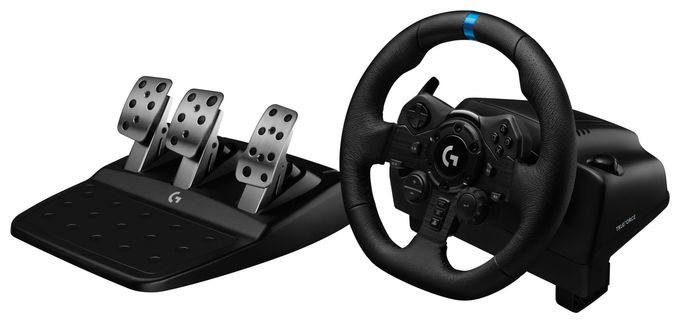 Lenkrad + Pedale + Joystick für PC, PlayStation PS4, PlayStation PS5  G923SE Racing Bundle (Schwarz) 