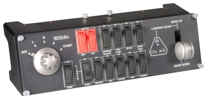 Analog / Digital Flugsimulation für PC  Pro Flight Switch Panel (Schwarz) 