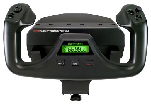 Analog / Digital Flugsimulation für PC  Pro Flight Yoke System (Schwarz) 