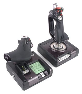 Analog / Digital Flugsimulation für PC  X52 Pro Flight Control System (Schwarz) 