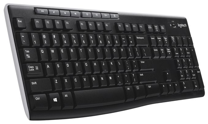 Tastatur RF Wireless 2.4 GHz  K270 (Schwarz) 