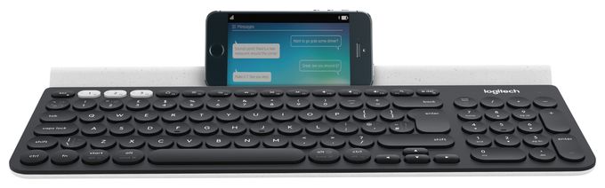 Universal Tastatur RF Wireless + Bluetooth 2.4 GHz  K780 (Weiß) 