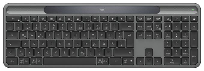 Universal Tastatur RF Wireless + Bluetooth 2.4 GHz  K980 Signature Slim Solar+ (Graphit) 