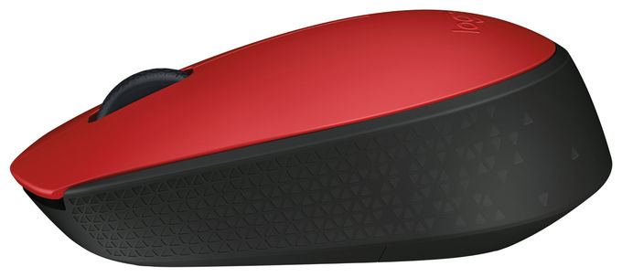1000 DPI Büro Maus Optisch  M171 (Schwarz, Rot) 