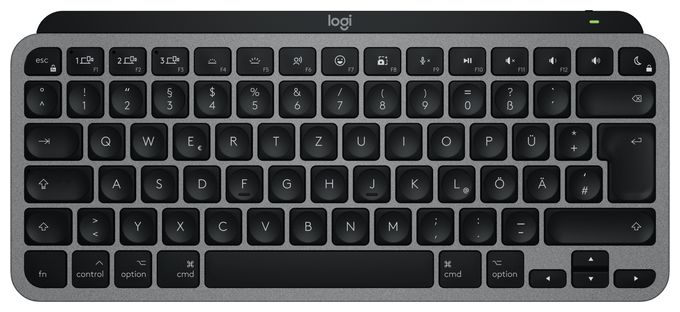 LED Heimbüro Tastatur Bluetooth  MX Keys Mini For Mac (Schwarz, Grau) 
