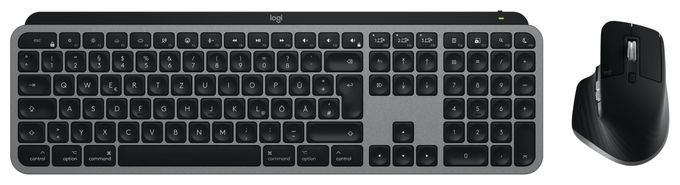 LED Heimbüro Tastatur Bluetooth  MX Keys S Combo for Mac (Grau) 