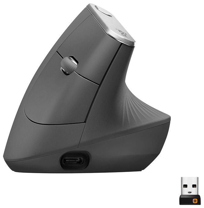 4000 DPI Büro Maus Optisch  MX Vertical Advanced Ergonimic (Graphit) 