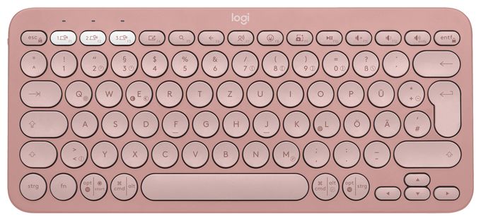 Universal Tastatur Bluetooth  Pebble Keys 2 K380s (Rose) 