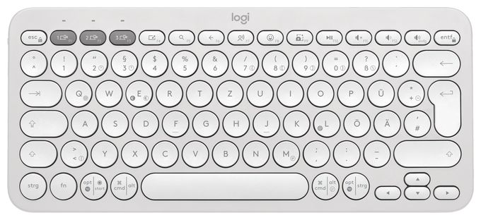 Universal Tastatur Bluetooth  Pebble Keys 2 K380s (Weiß) 