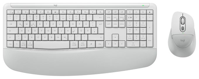Universal Tastatur RF Wireless + Bluetooth 2.4 GHz  MK880 Signature Comfort Plus Combo (Weiß) 