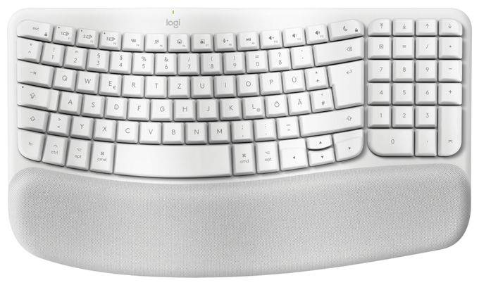 Heimbüro Tastatur Bluetooth  Wave Keys for Mac (Weiß) 