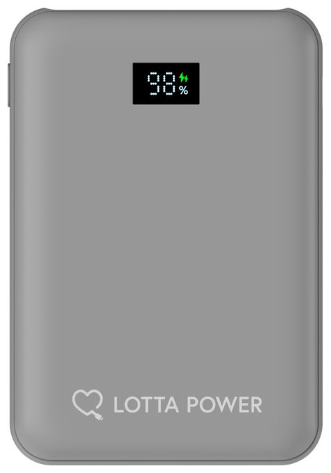 10000 mAh Powerbank USB Typ-C  Mini (Grau) 