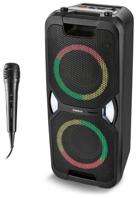 50 W Bluetooth Lautsprecher Laufzeit bis 26 h  Life-1 Pure MD400000 (Schwarz) 