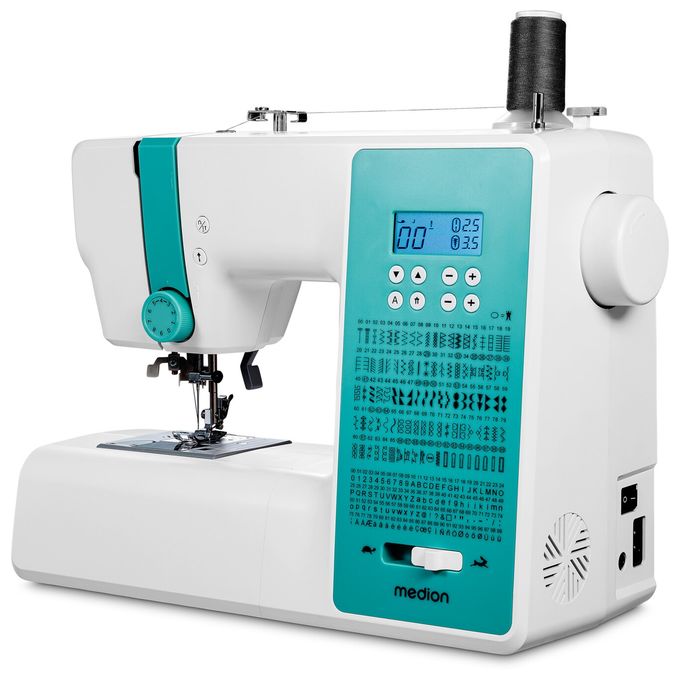 LIFE® Digitale Nähmaschine SD36 (MD11881) einstellbare Stichlänge und Stichbreite, 270 Stichmuster, Integriertes Zubehörfach, 36 Watt Motorleistung 