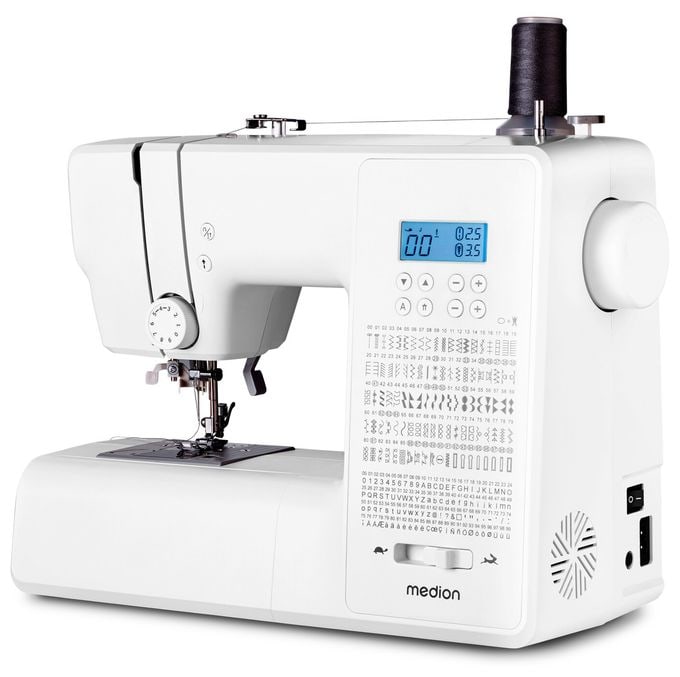 LIFE® Digitale Nähmaschine SD36 (MD11881) einstellbare Stichlänge und Stichbreite, 270 Stichmuster, Integriertes Zubehörfach, 36 Watt Motorleistung 