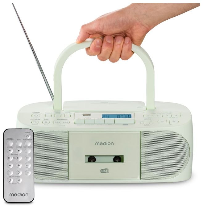 Bluetooth DAB+, FM, PLL Radio Persönlich  Life DRX-1 Plus Boombox (Grün) 